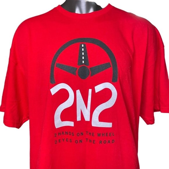 Mens Red T Shirt Top State Farm Celebrate My Drive Big Tall Size 3XL u - Picture 2 of 7